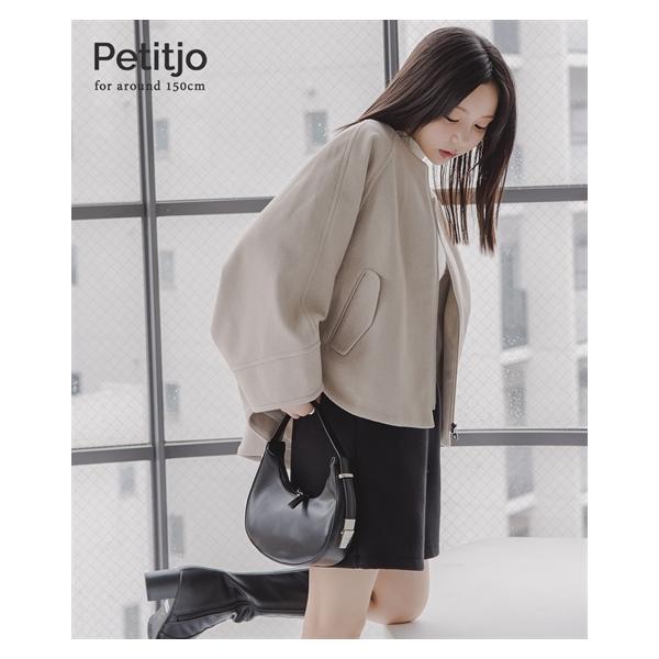 コート 小さいサイズ レディース メルトン ロング 低身長さん 小柄女性