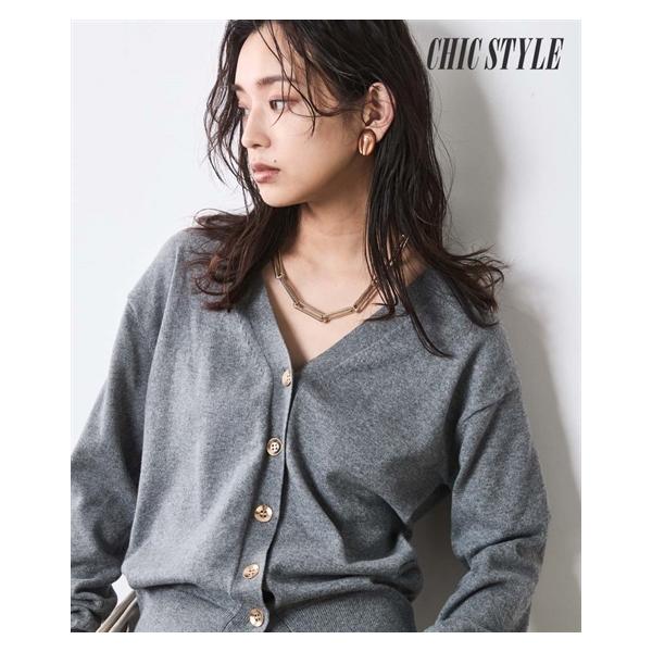 カーディガン レディース 微起毛 Vネック ニット シックスタイル 羽織り 冷房対策 | 6L/8L/10L | ニッセン nissen ニッセン（nissen） カーディガン レディース 微起毛 Vネック ニット