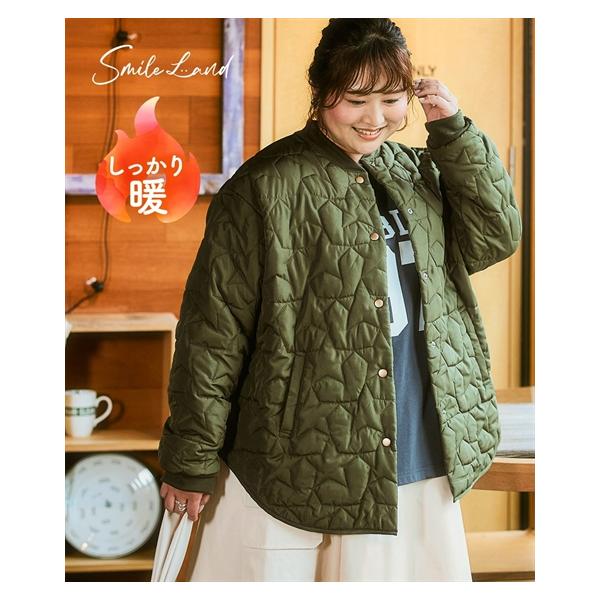 ニッセン（nissen） コート アウター レディース 星柄キルティング | L