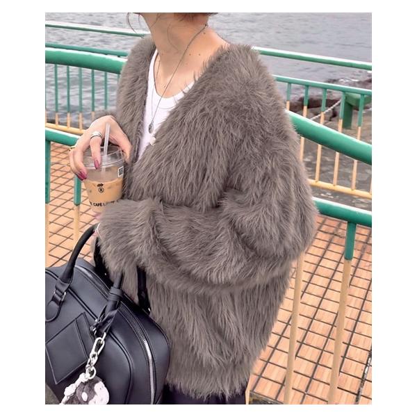 ニッセン（nissen） ニット セーター レディース ロング フェザー V