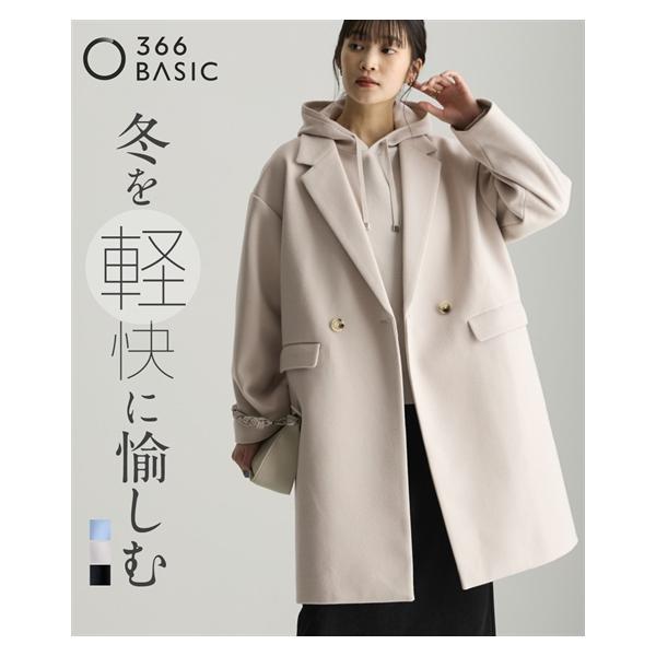 コート アウター レディース 軽やかフェイクウールチェスター 冬 | L/LL/3L | ニッセン nissen ニッセン（nissen） コート アウター レディース 軽やかフェイクウール