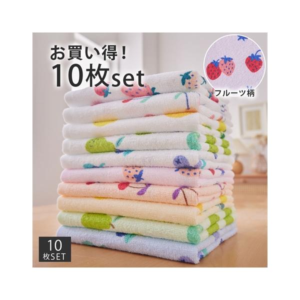 ニッセン（nissen） フェイスタオル もりもり プリント フェイス