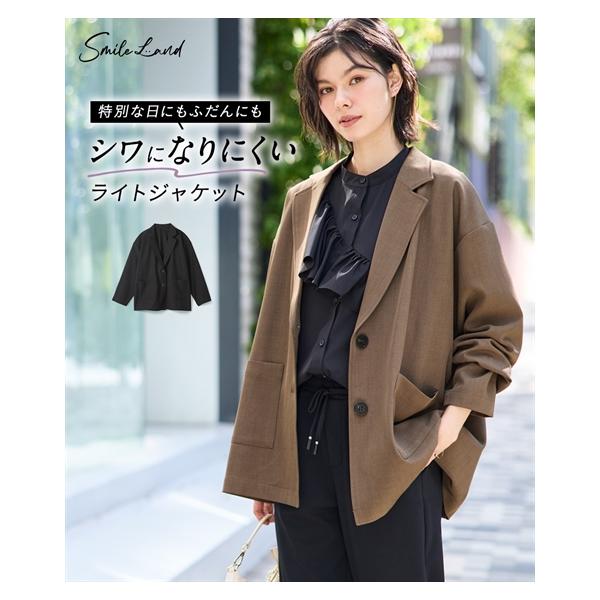 ニッセン（nissen） ジャケット アウター レディース しわになりにくい