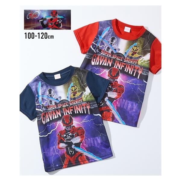 Tシャツ 子供服 キッズ 超宇宙刑事 ギャバン インフィニティ パネル 半袖 男の子 女の子 夏 トップス カットソー | 身長100/110/120cm | ニッセン nissen