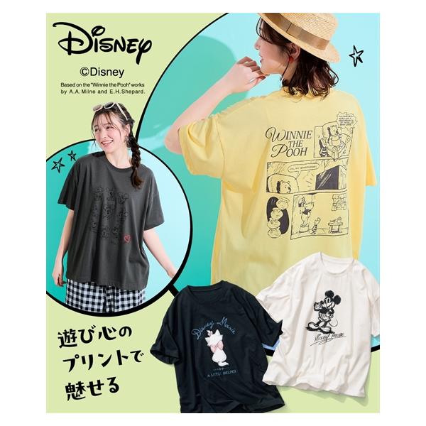 ニット セーター レディース Disney ゆったりシルエットディズニーキャラクターTシャツ 夏 | L〜LL/3L〜4L | ニッセン nissen