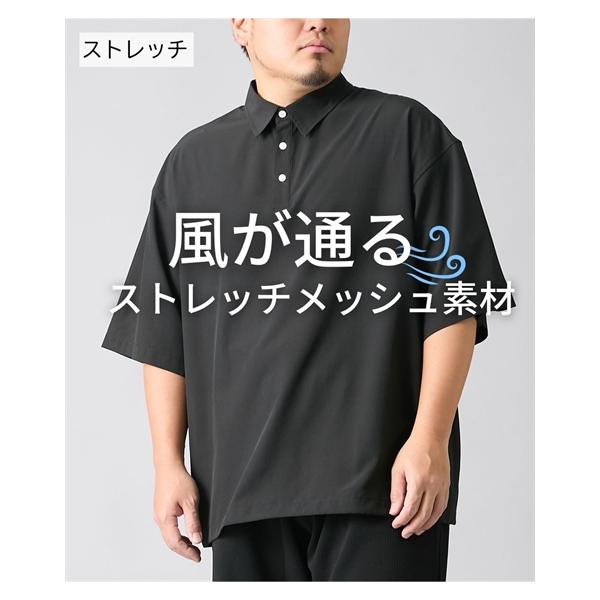 ニッセン（nissen） ポロシャツ メンズ 風が通るメッシュポロシャツ
