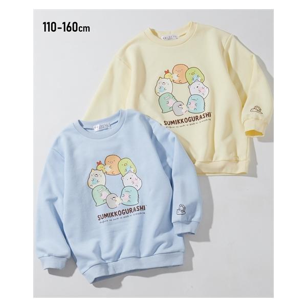 トップス・チュニック トレーナー 子供服 キッズ すみっコぐらし 長袖 プリント 男の子 女の子 春 秋 冬 トップ