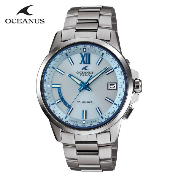 【美品】カシオ　オシアナス　OCW-T150-2AJF チタン　ソーラー OCEANUS カシオ CASIO オシアナス ご購入特典つき メンズ腕時計 電波