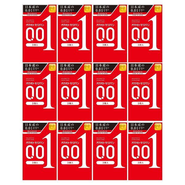 オカモト コンドーム オカモトゼロワン3個入×12個セット レギュラー