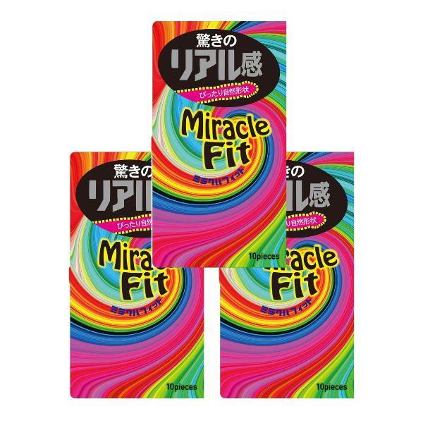 コンドーム サガミミラクルフィット 10個入×3個セット 避妊具 sagami まとめ買い