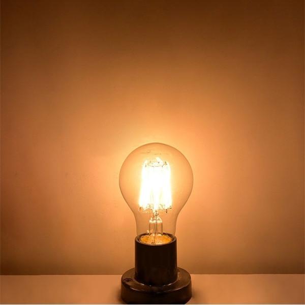LEDフィラメント電球 調光対応 エジソン電球 LED電球 60W相当 E26 クリアタイプ 全方向型 LED透明電球 ledクリア電球 電球