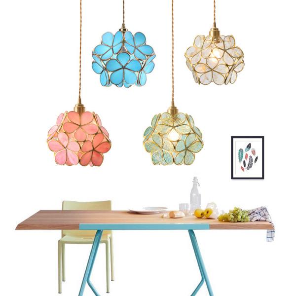 ペンダントライト北欧 ガラス 桜 和風オシャレ ダクトレール用照明