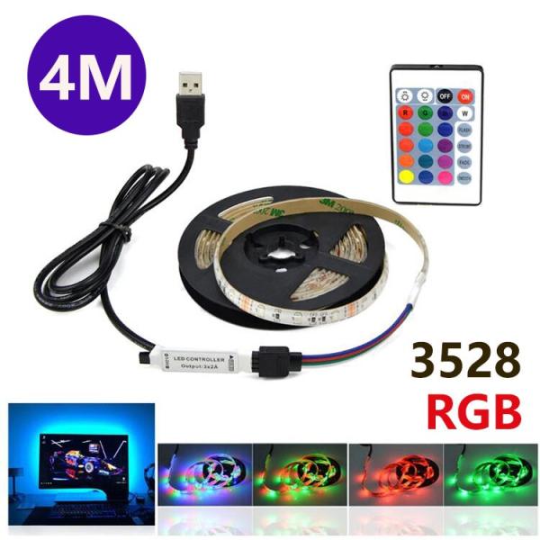 LED e[vCg USBΉ 4m SMD3528 5V LEDe[v RGB ԐڏƖ IƖ ԗp er̔wiƖpLED
