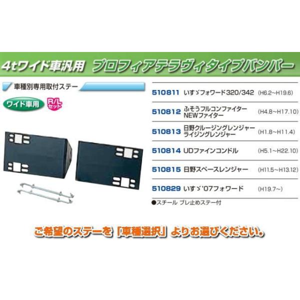 バンパー取付ステー　プロフィアテラヴィタイプバンパー４ｔワイド車450H用