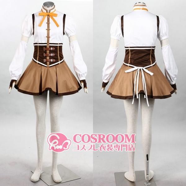 魔法少女まどか☆マギカ 巴 マミ コスプレ衣装 cosplay仮装 ウィッグ