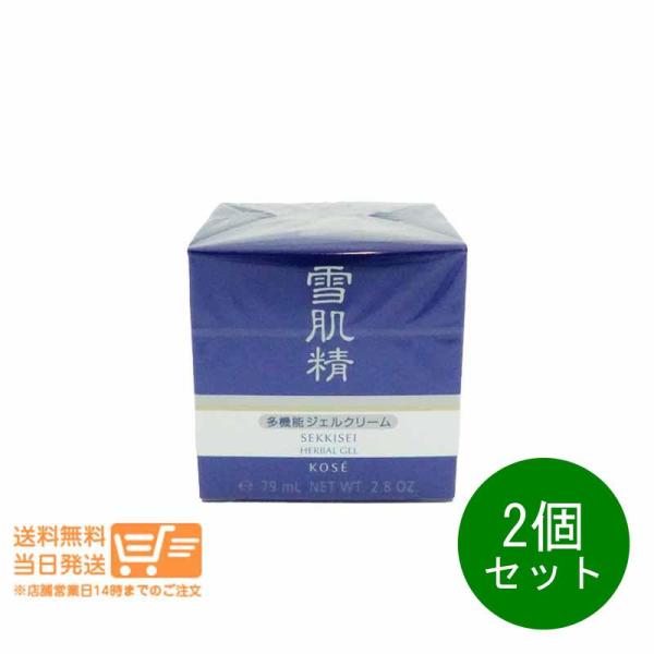 雪肌精 ハーバル ジェル 美容 多機能ジェルクリーム 80g 2個セット