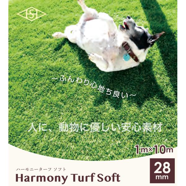 ハーモニーターフソフト 28ミリ 1m×10m／巻 畑中産業 ふんわり優しい