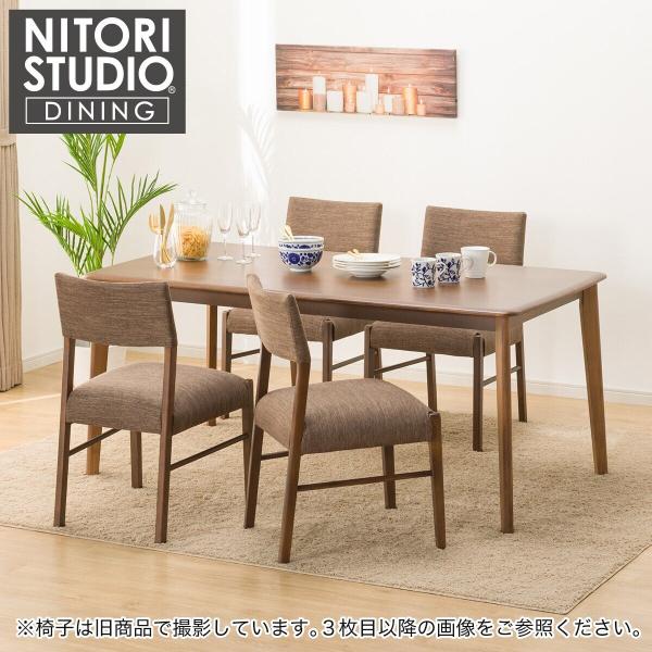 ニトリ ダイニングテーブル5点セット(T-01 165 MBR/C-57 MBR/AQ ニトリ ダイニングテーブル5点セット(T-01 165 MBR/C-57 MBR/AQ