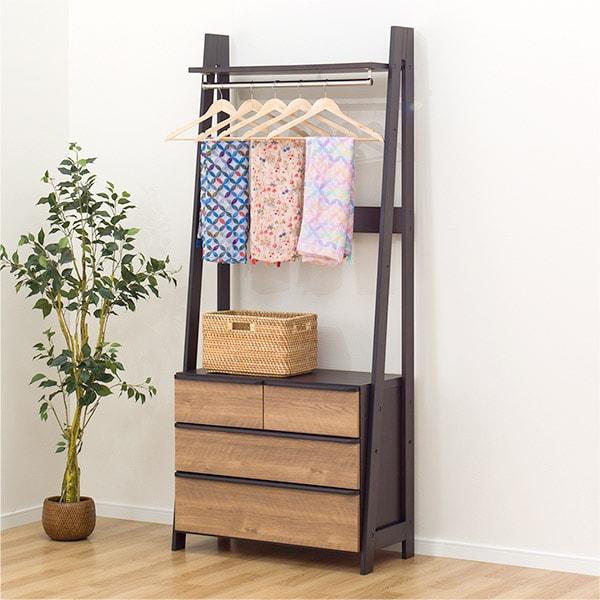 ワードローブ クローゼット 衣装収納 ニーズ3 84 Op 3段 Mbr Dbr ニトリ 配送員設置 5年保証 ニトリ Yahoo 店 通販 Yahoo ショッピング