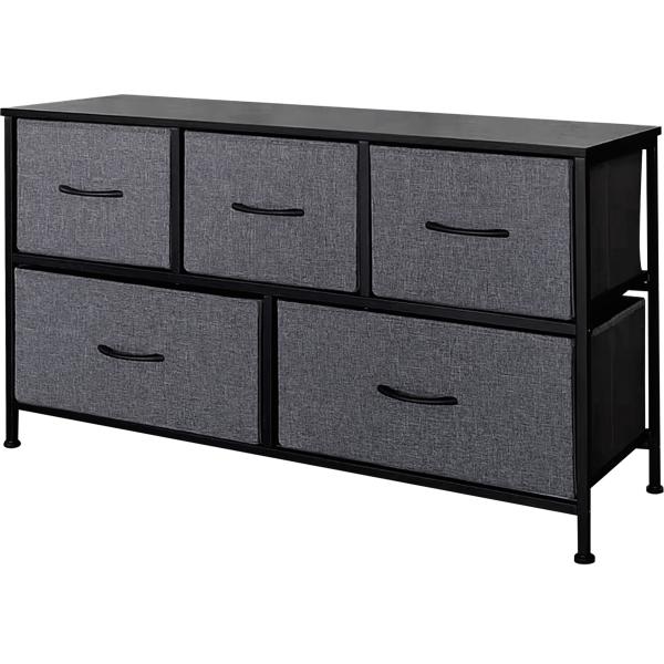 ニトリ（NITORI） ローチェスト(100 GY/BK JH001) タンス たんす 衣類