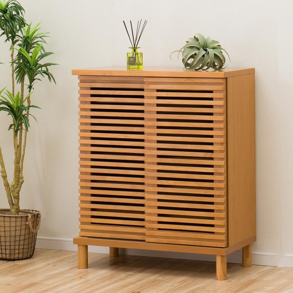 通気性の良いルーバー扉のシューズボックス モミジ80 Lbr ニトリ 配送員設置 5年保証 ニトリ Yahoo 店 通販 Yahoo ショッピング