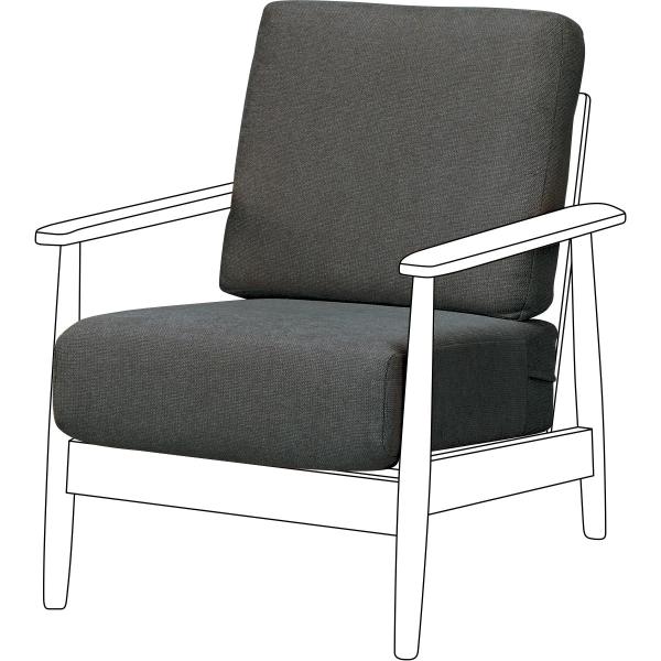 ニトリ（NITORI） ソファー ソファ 1人掛け 布張りソファ IG01専用