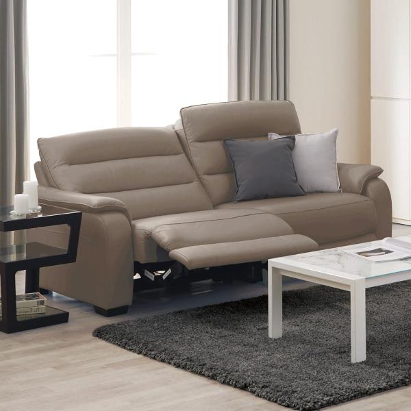 ニトリ　リクライナー　３人　ソファ 3人掛けテーブル付き電動リクライニングソファ(Nビリーバ3 厚革