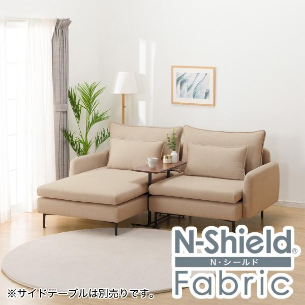 ニトリ　布張りカウチソファ　グレー　1人掛け ニトリ（NITORI） 傷・汚れに強い 広い座面のゆったり 1人掛けソファ2