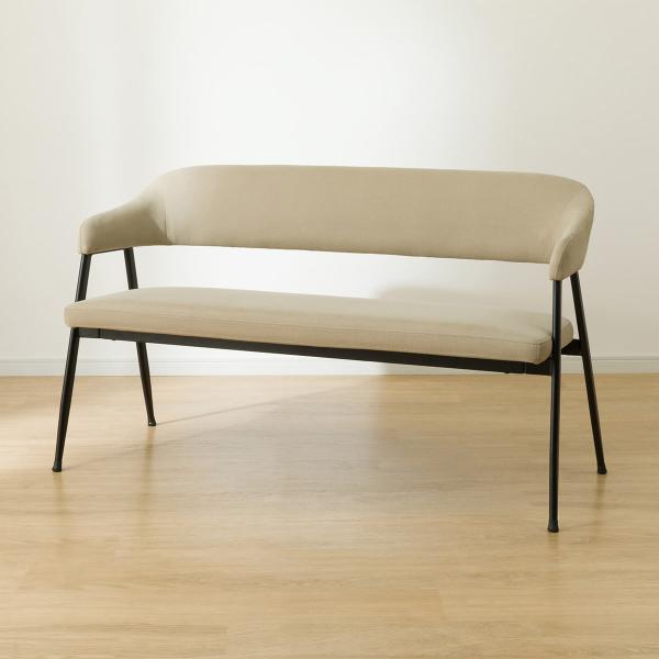 設置込★背もたれ付きダイニングベンチ★ソファ★グレー★ベンチ★ニトリ 設置込☆背もたれ付きダイニングベンチ☆ソファ☆グレー☆ベンチ