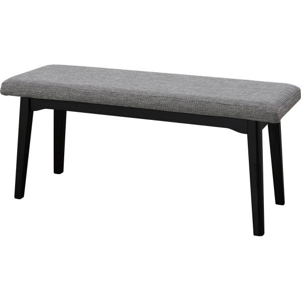 大人気✨レトロベンチ　PVC　BK/WH プレーン背付きベンチ OAK (国産品)(W125/135/145×D52.5×H79cm