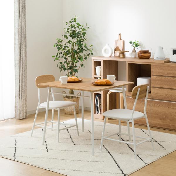 M103 ニトリ ダイニングテーブル 3点セット 幅1350mm M103 ニトリ ダイニングテーブル 3点セット 幅1350mm ニトリ