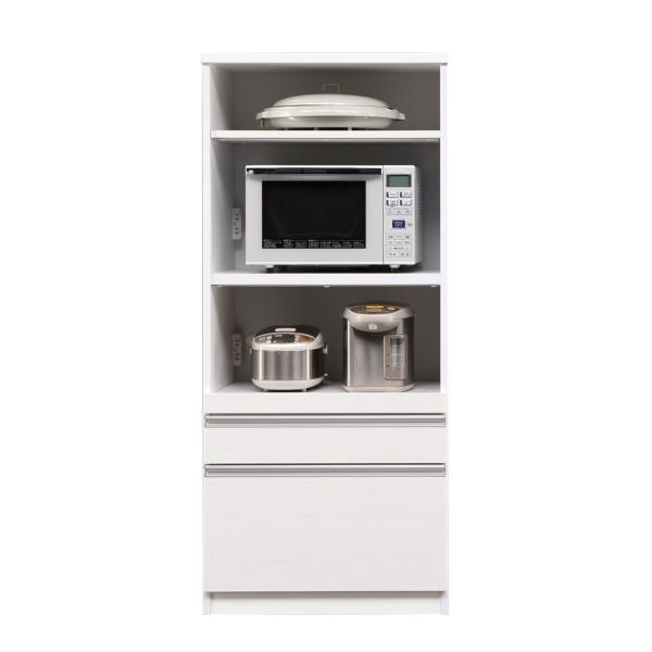 【·͜·】【送料込み】ニトリ　キッチン収納　レンジボード　レンジ台 幅70cm レンジボード(ポリート70WH H) キッチンボード