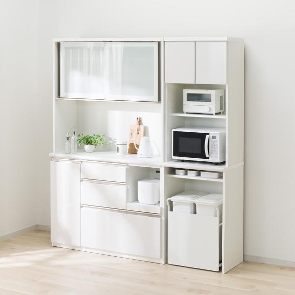 ニトリ（NITORI） レンジボード・キッチンボードセット(アルミナ2 60OP