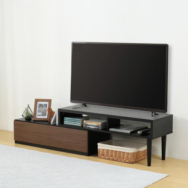 ニトリテレビ台 幅100cm (ローボード) ニトリ（NITORI） 伸長式テレビ台(ローボード GA101N EX100 MBR/BK
