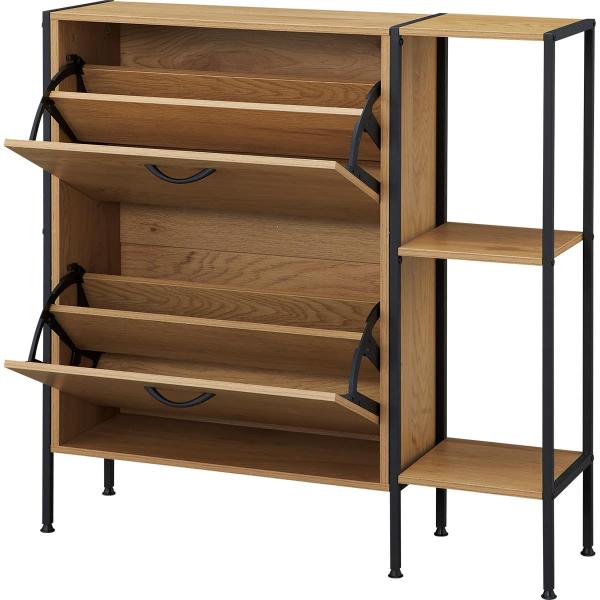 ニトリ　靴箱　シューズラック シューズラック(KP502 LBR/BK) ニトリ | JChereヤフーショッピング購入代行