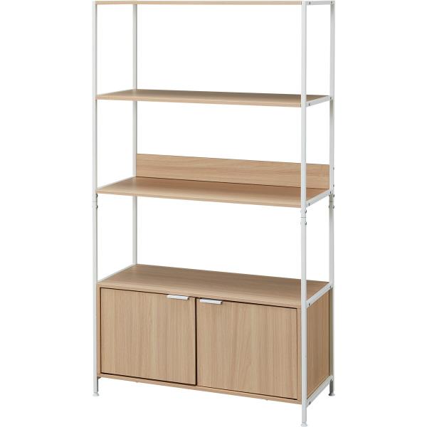 ニトリ（NITORI） フリーシェルフ扉ユニット付き(CW752 1584 NA/WH