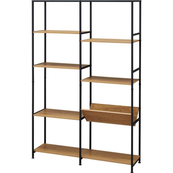 ニトリ（NITORI） オープンシェルフ(KP508 1510 LBR/BK) : ニトリ