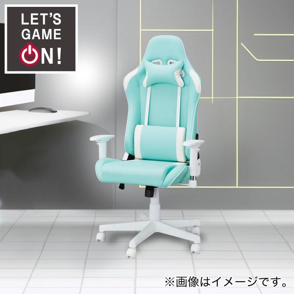ニトリ（NITORI） ゲーミングチェア(GM709 TBL/WH) : ニトリ Yahoo!店