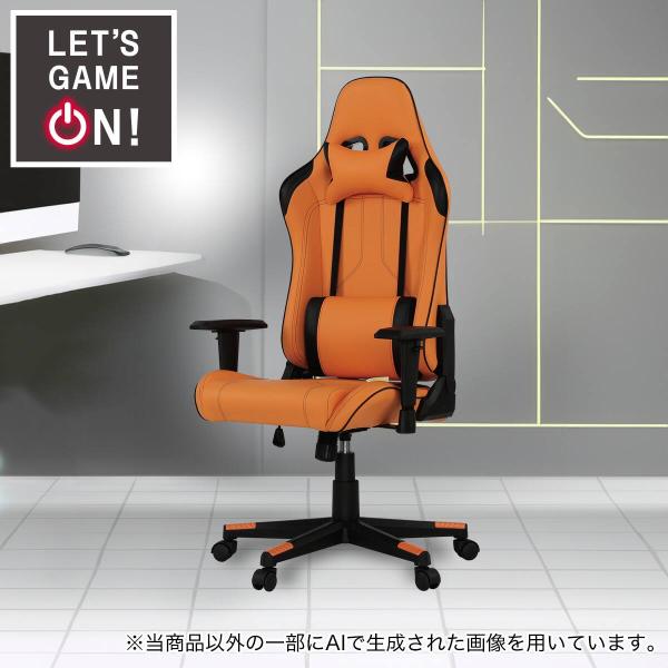 ニトリ（NITORI） ゲーミングチェア(GM707 OR/BK) : ニトリ Yahoo!店