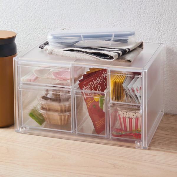 ニトリ 中身が見えるキッチン小物ケース(クリア KI84) : ニトリ