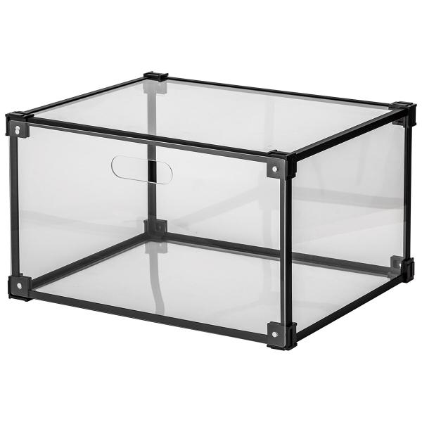 ニトリ（NITORI） 積み重ねできるディスプレイボックス(ブラック YD01