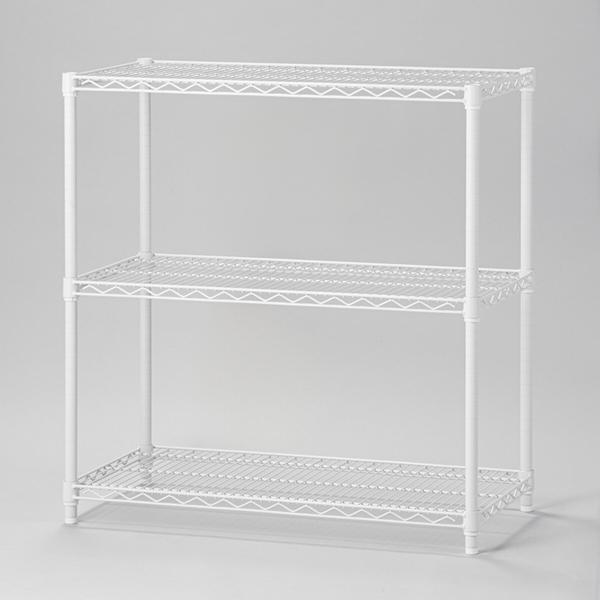 ニトリ（NITORI） スチールラック(KJ25 幅90cm 3段 ホワイト) : ニトリ