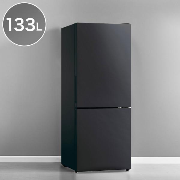 ニトリ（NITORI） 133L 2ドア冷凍冷蔵庫 (NRー133L ブラック