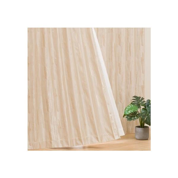 ニトリ (1枚入り)裏地付き遮光2級・遮熱カーテン(PK037 ベージュ