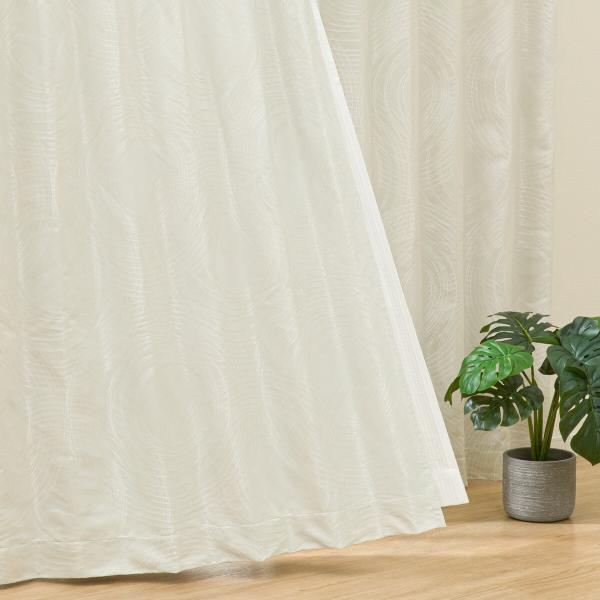 ニトリ（NITORI） 裏地付き遮光2級・遮熱カーテン(PK001 アイボリー