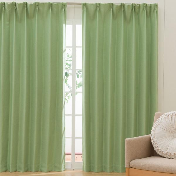 ニトリ（NITORI） 遮光2級・遮熱ドレープカーテン(100X200X2 イエロー