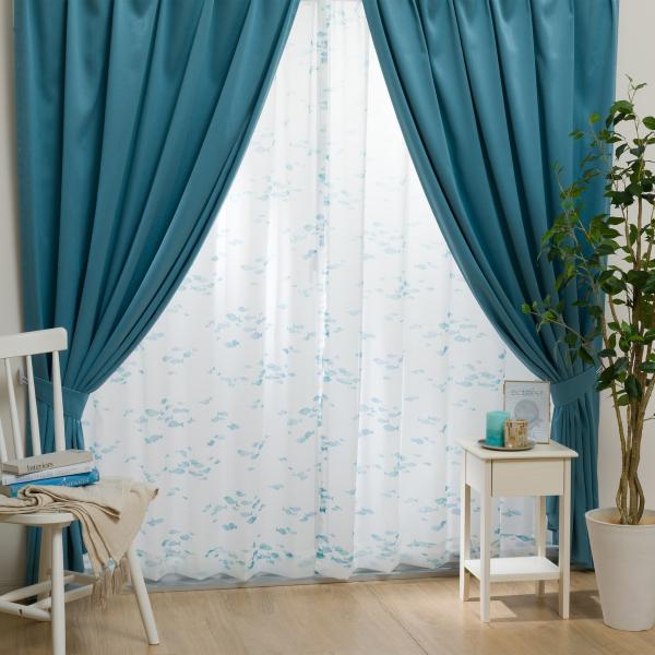 ニトリ（NITORI） 遮光1級・遮熱カーテン&遮熱・遮像レース4枚セット