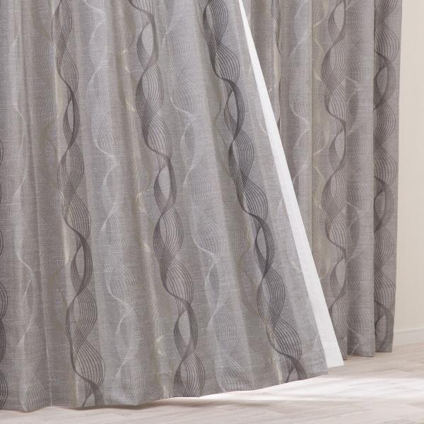 裏地付き遮光2級・遮熱ジャカードカーテン 100X110X2 ニトリ（NITORI） （1枚入り）裏地付き遮光2級・遮熱ジャカード