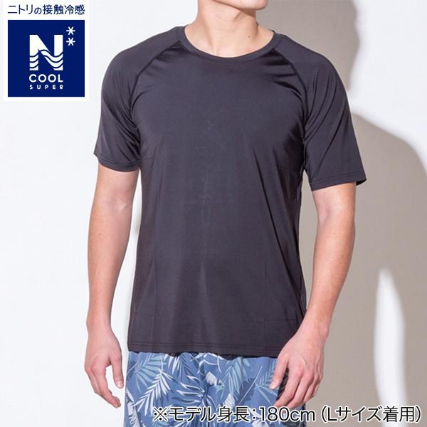 ニトリ（NITORI） MENS 半袖Tシャツラグランタイプ(クールSP ne BK LL