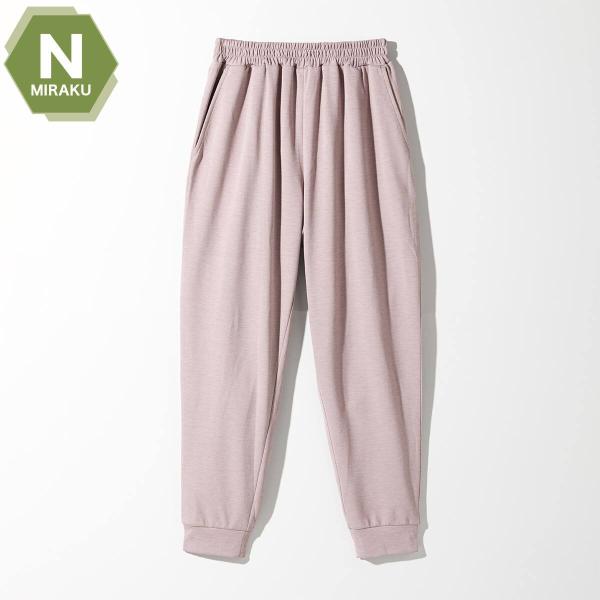 WOMENS 着るだけで疲労回復リカバリーウェア ルームパンツ ロング丈(Nミラク ローズ M) ニトリ
